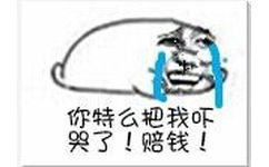 你特么把我吓哭了！赔钱！