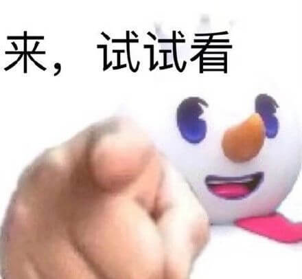 来,试试看，密雪冰城试试看指人表情