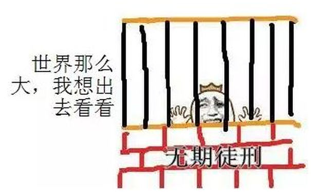 关在牢里无期徒刑：世界那么大，我想出去看看