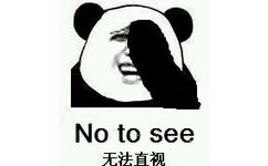 无法直视 No to see