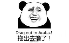 拖出去撸了！ Drag out Aruba!