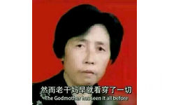 然而老干妈早就看穿了一切 The Godmother has seen it all befor