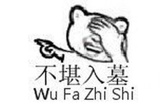 捂脸笑：不堪入墓wu fa zhi shi(无法直视)