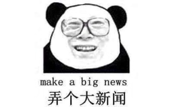 弄个大新闻，make a big news