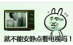 就不能安静点看电视吗？