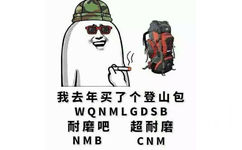 我去重买了个登山包，耐磨吧，超耐磨！