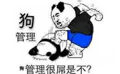 狗管理，管理很屌是不？