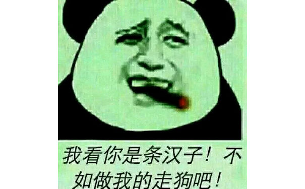 我看你是条汉子！不如做我的走狗吧！