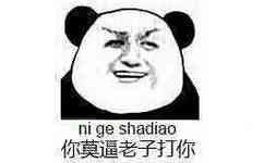 你莫逼老子打你（ni ge shadiao）