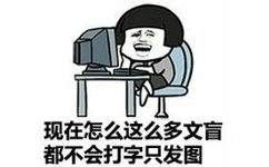 现在怎么这么多文盲都不会打字，只会发图