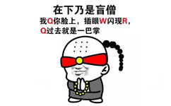 在下乃是盲僧 我Q你脸上，插眼W闪现R，Q过去就是一巴掌