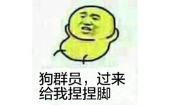 狗群员，过来给我捏捏脚