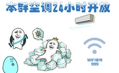 本群空调24小时开放（WIFI密码：999）