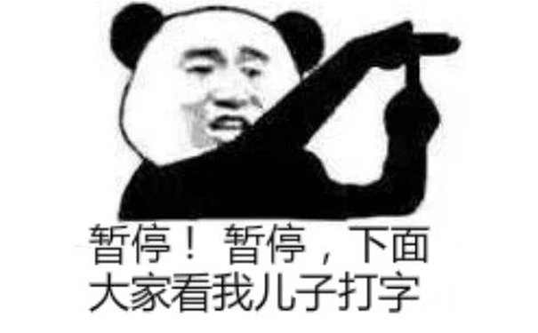 暂停！暂停，下面大家看我儿子打字