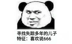 寻找舞蹈多年的儿子，特征：喜欢说666