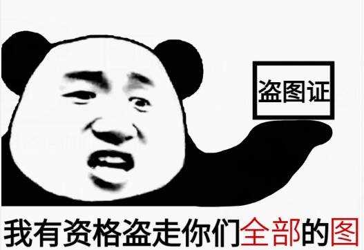 我有资格盗走你们全部的图（盗图证）