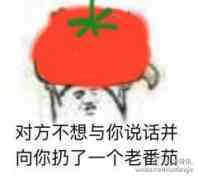 丢给你个大西红柿