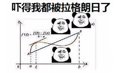 吓得我都被拉格朗日了，吓得我曲率都不会算了，吓得我都不能显化了，吓得我都变身洛必达了，吓得我都收敛了，吓得我都凹凸性都改变了，吓得我都被夹逼了，吓得我都求n阶导