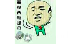 丢你两颗螺母！