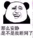 那么安静，是不是我断网了！