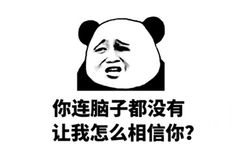 你连脑子都没有让我怎么相信你？