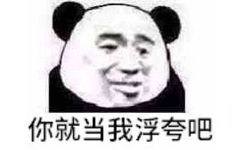 你就当我浮夸吧