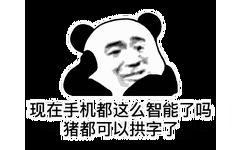 现在手机都这么智能了吗？猪都可以拱字了