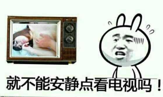 就不能安静点看电视吗！