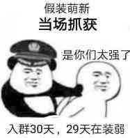 假装萌新，当场抓获，是你们太强了入群30天，29天在装弱