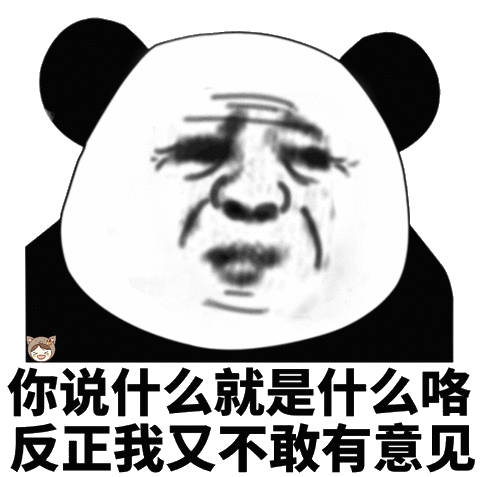 你说什么就是什么咯，反正我又不敢有意见