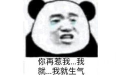 你再惹我我就…我就生气