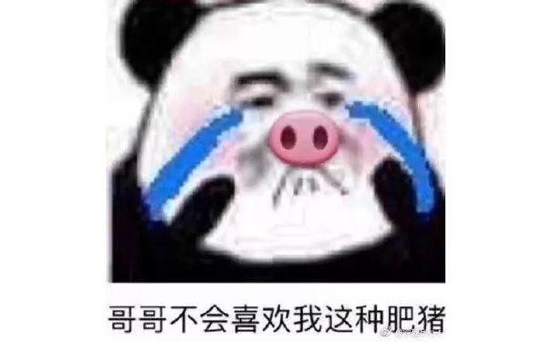 哥哥不会喜欢我这种肥猪