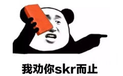 我劝你skr而止