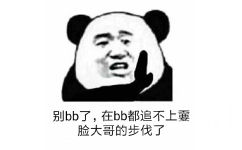 别bb了，在bb都追不上要脸大哥的步伐了