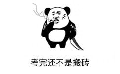 考完还不是搬砖