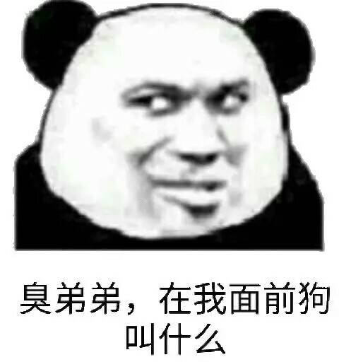 臭弟弟，在我面前狗叫什么