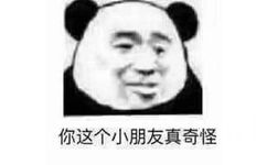 你这个小朋友真奇怪