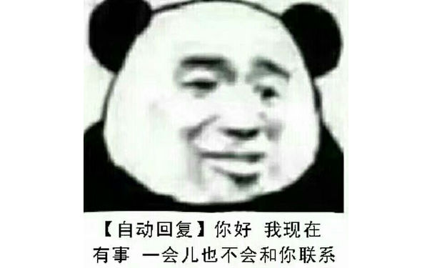 【自动回复】你好我现在有事一会儿也不会和你联系