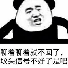 聊着聊着就不回了，坟头信号不好了是吧