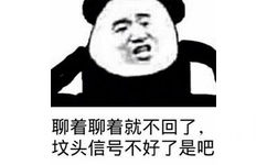 聊着聊着就不回了，坟头信号不好了是吧