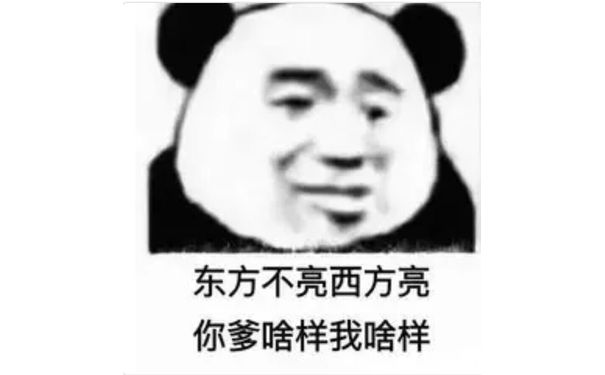 东方不亮西方亮，你爹啥样我啥样