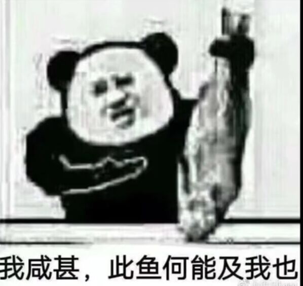 我咸甚，此鱼何能及我也