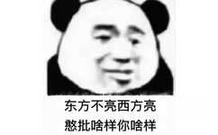 东方不亮西方亮，憨批啥样你啥样