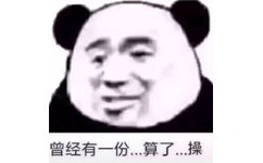 曾经有一份算了操