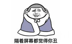 隔着屏幕都觉得你丑