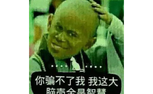 你骗不了我，我这大脑全是智慧