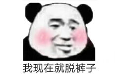 我现在就脱裤子