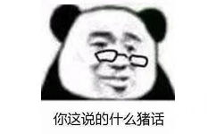 你这说的什么猪话