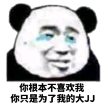 你根本不喜欢我，你只是为了我的大JJ