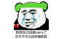 我现在已经能 carry了，你可不可以回来辅助我